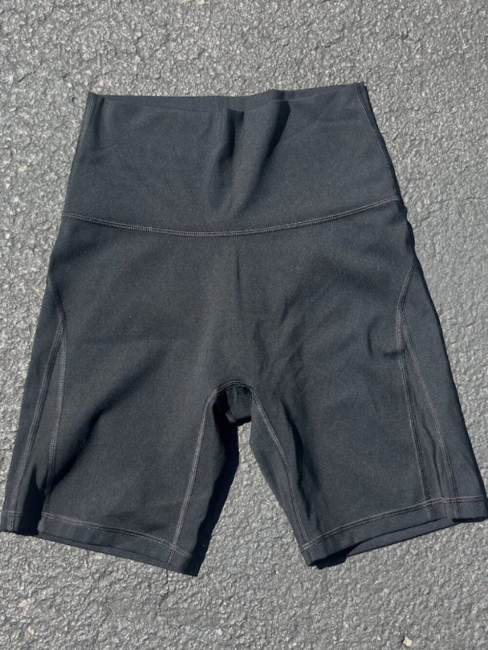 Aerie Offline Hi Rise Goals Bike Shorts Black With Mesh Sides - Size S